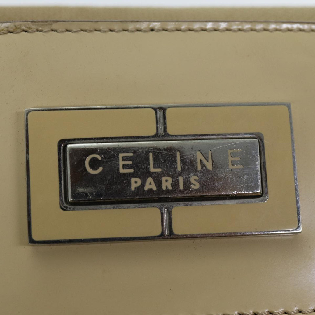 Celine Hand Bag Canvas Beige Auth 77718