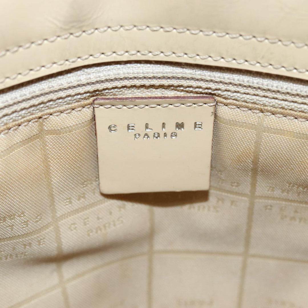 Top Quality Celine Hand Bag Canvas Beige Auth 77718