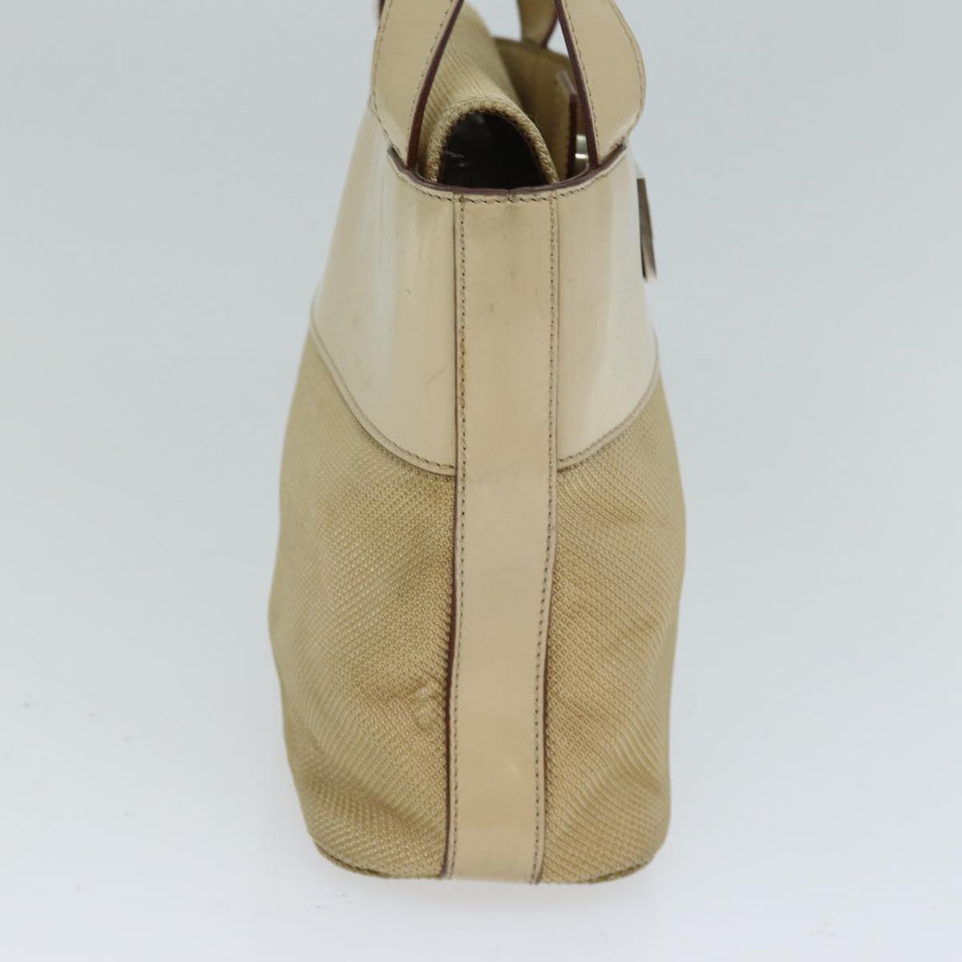 Celine Hand Bag Canvas Beige Auth 77718