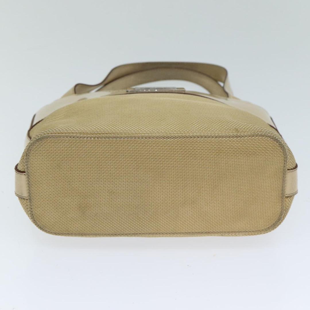 Celine Hand Bag Canvas Beige Auth 77718