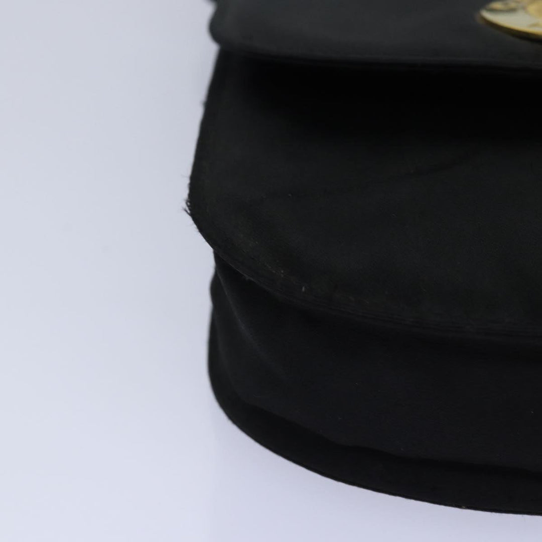 Celine Shoulder Bag Nylon Black Auth 77757