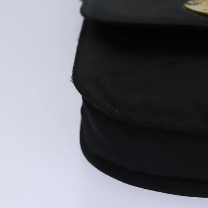 Celine Shoulder Bag Nylon Black Auth 77757