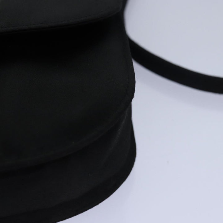 Celine Shoulder Bag Nylon Black Auth 77757