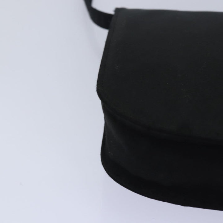 Celine Shoulder Bag Nylon Black Auth 77757