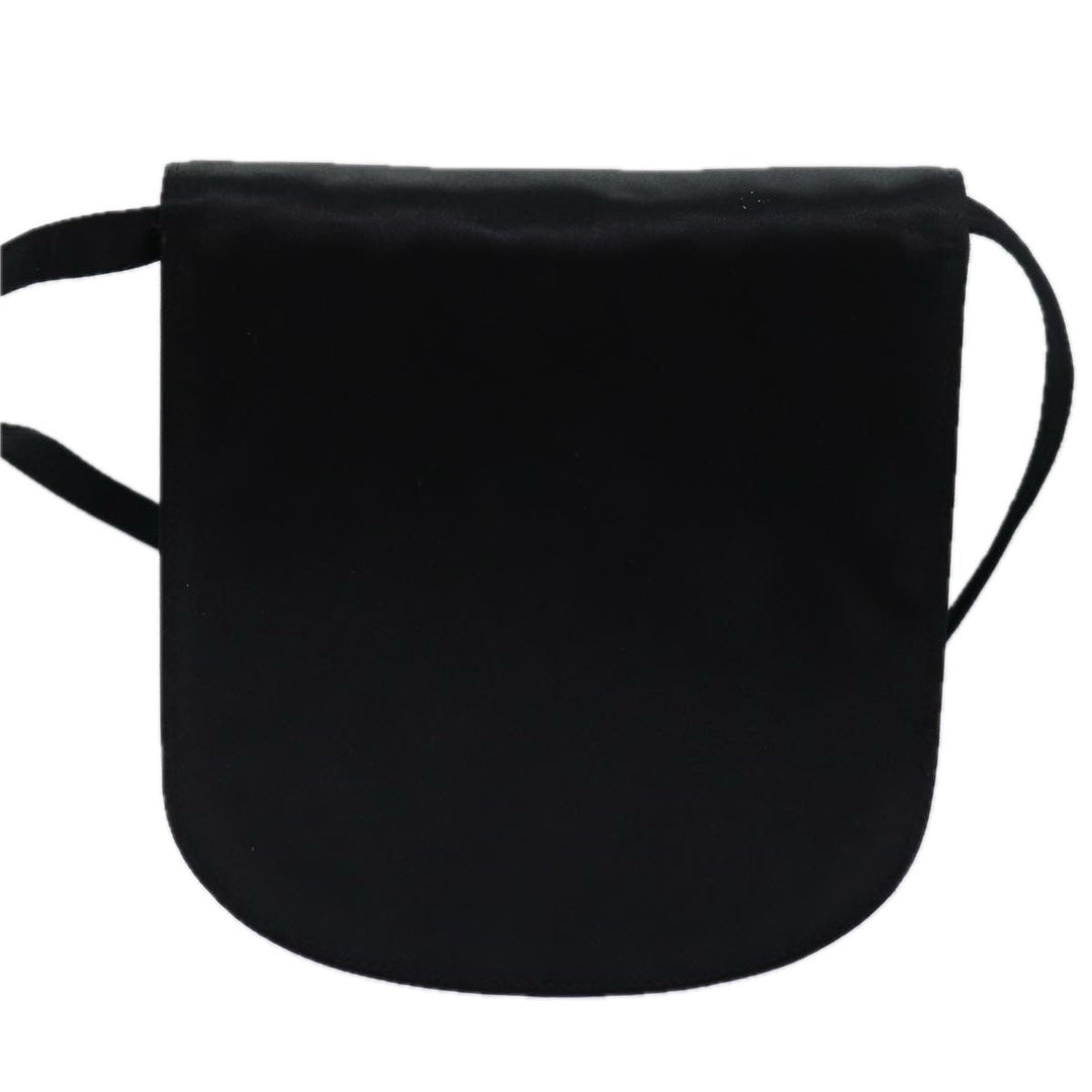 Celine Shoulder Bag Nylon Black Auth 77757