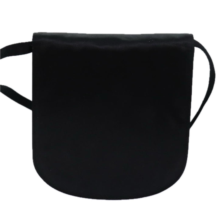 Celine Shoulder Bag Nylon Black Auth 77757