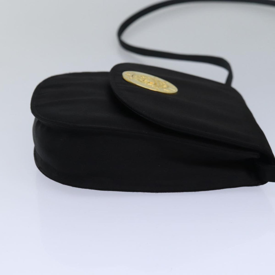 Celine Shoulder Bag Nylon Black Auth 77757