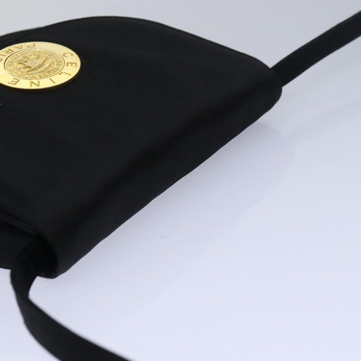 Celine Shoulder Bag Nylon Black Auth 77757