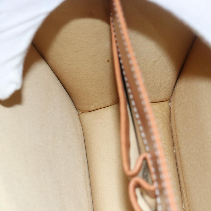 Celine Macadam Canvas Shoulder Bag PVC White Auth 77759