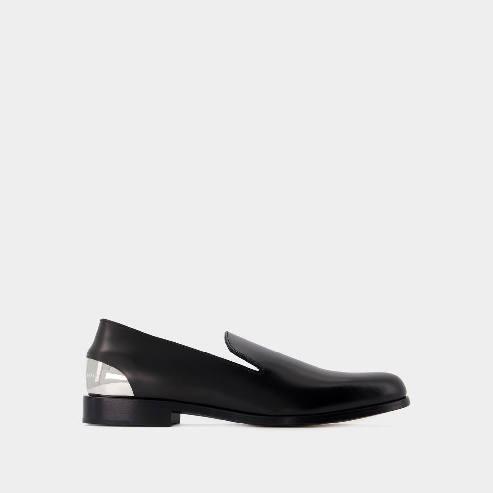 METAL HEEL LOAFERS