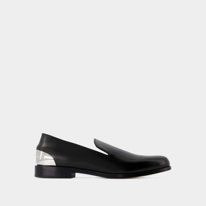 METAL HEEL LOAFERS