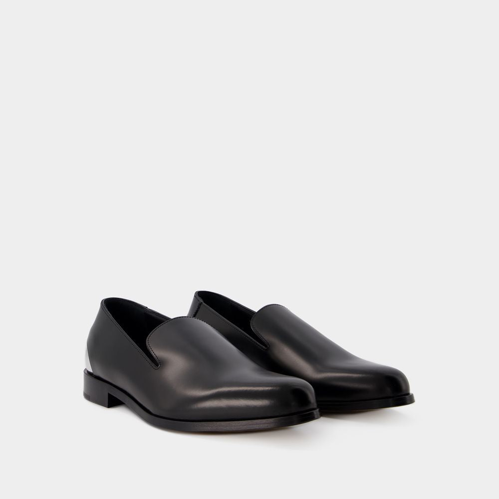 METAL HEEL LOAFERS
