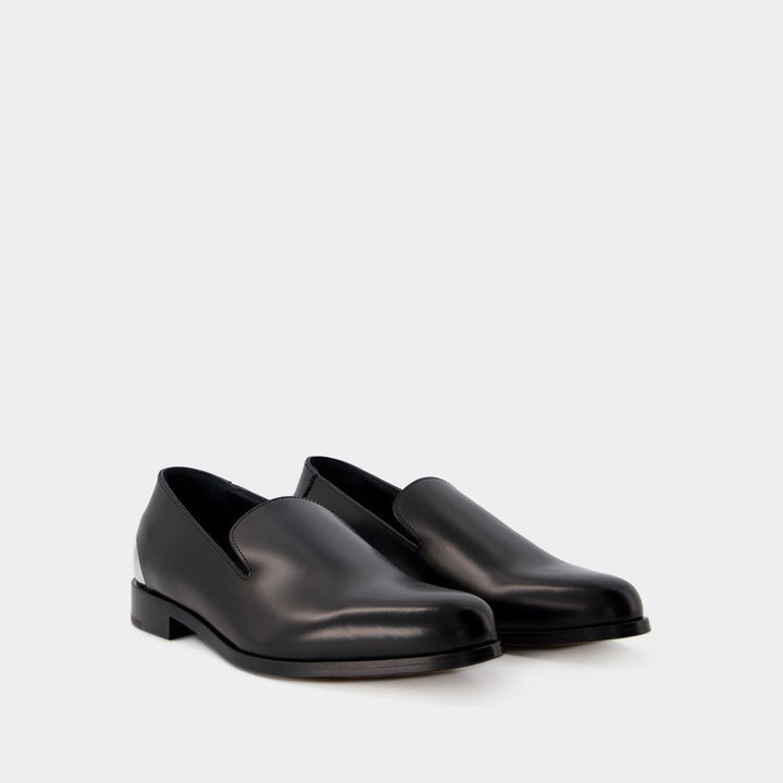 METAL HEEL LOAFERS