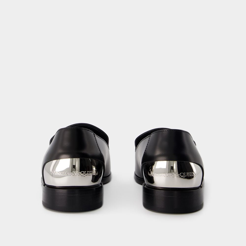 METAL HEEL LOAFERS