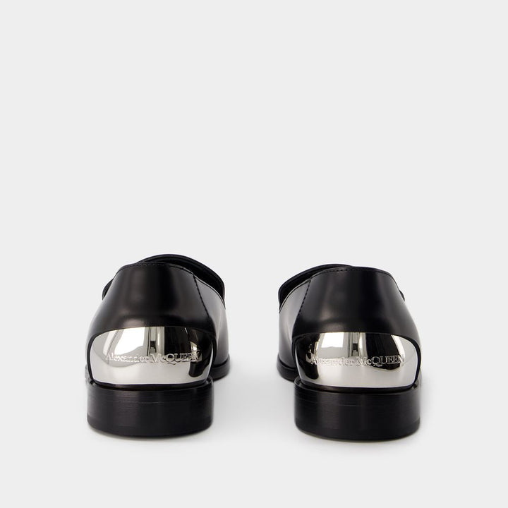 METAL HEEL LOAFERS