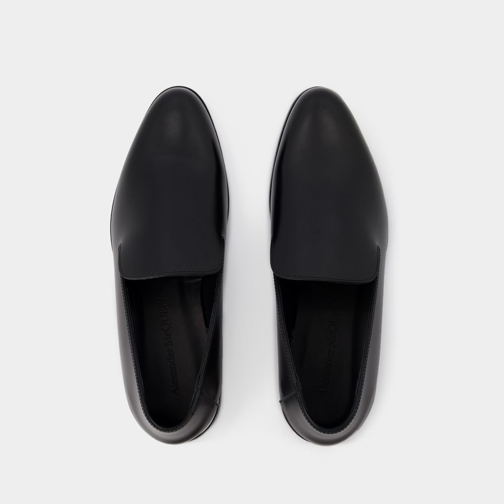 METAL HEEL LOAFERS