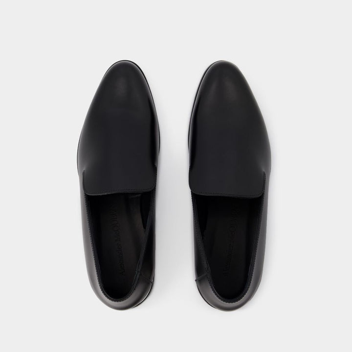 METAL HEEL LOAFERS
