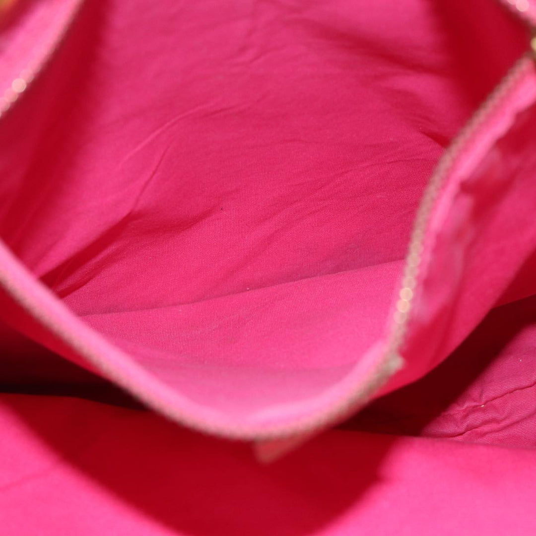 Celine Paris Macadam Canvas Tote Bag Pink Auth 77842