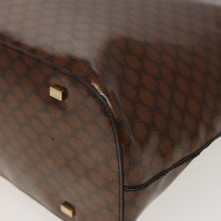 Celine Macadam Canvas Tote Bag Brown Auth 77843
