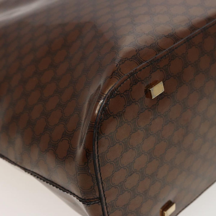 Celine Macadam Canvas Tote Bag Brown Auth 77843