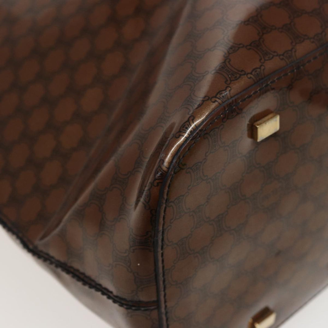 Celine Macadam Canvas Tote Bag Brown Auth 77843
