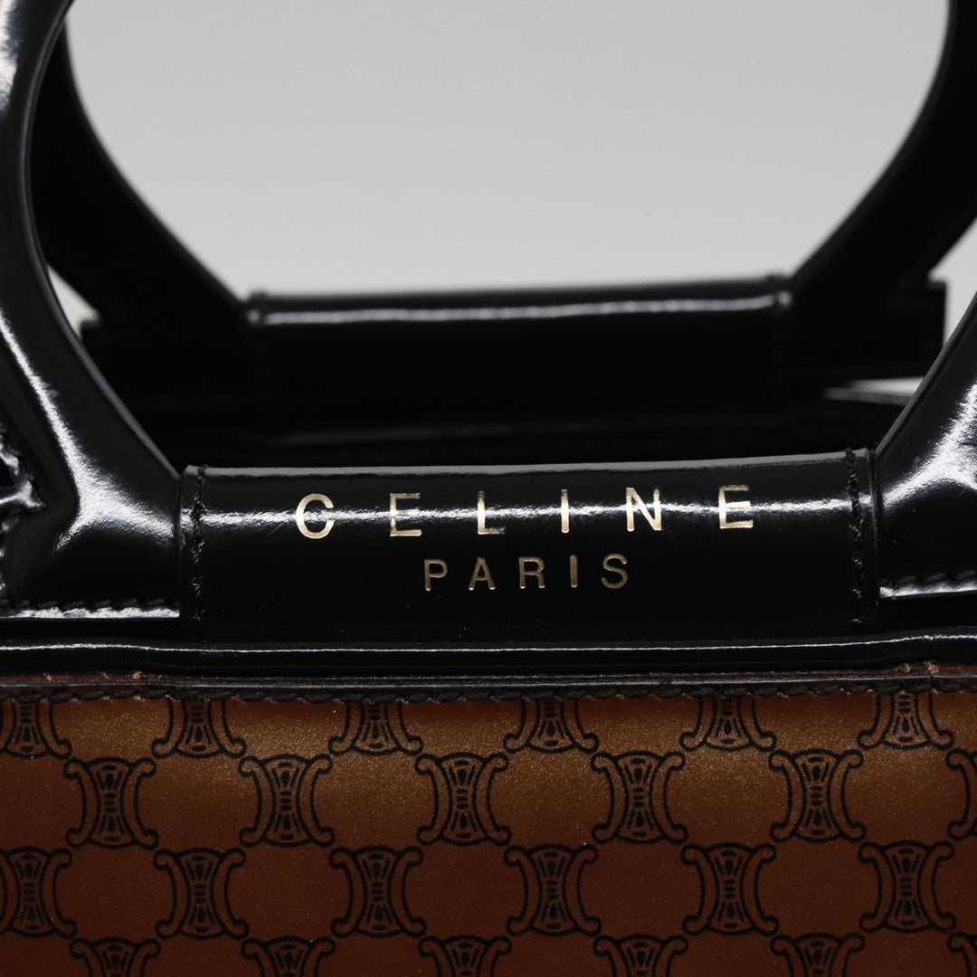 Celine Macadam Canvas Tote Bag Brown Auth 77843
