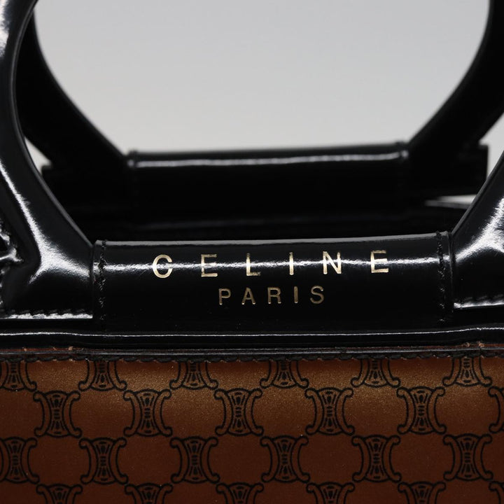 Celine Macadam Canvas Tote Bag Brown Auth 77843
