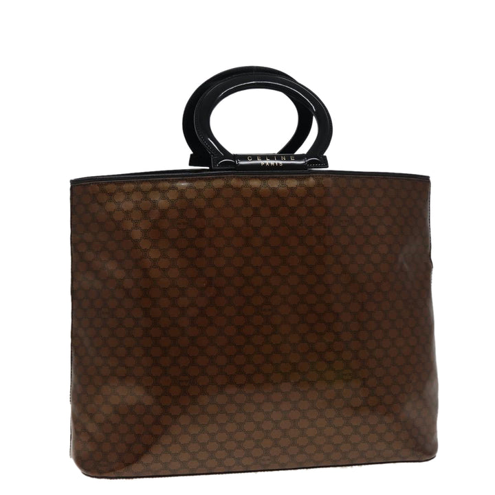 Celine Macadam Canvas Tote Bag Brown Auth 77843