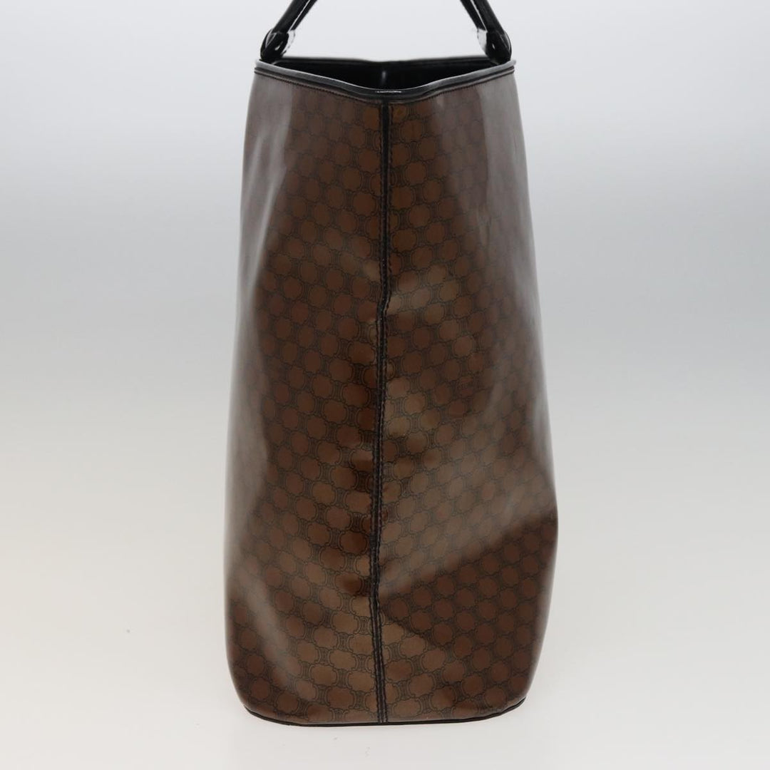 Celine Macadam Canvas Tote Bag Brown Auth 77843