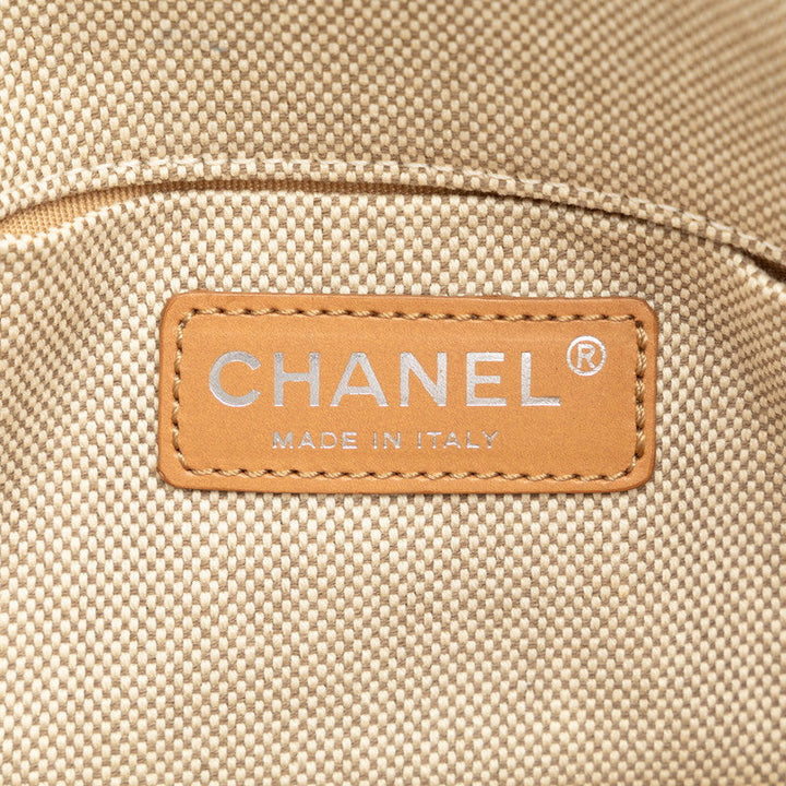 Top Quality Chanel None.5 Camellia Chain One-Shoulder Bag Yellow Gr Canvas Patent Leather  Chanel