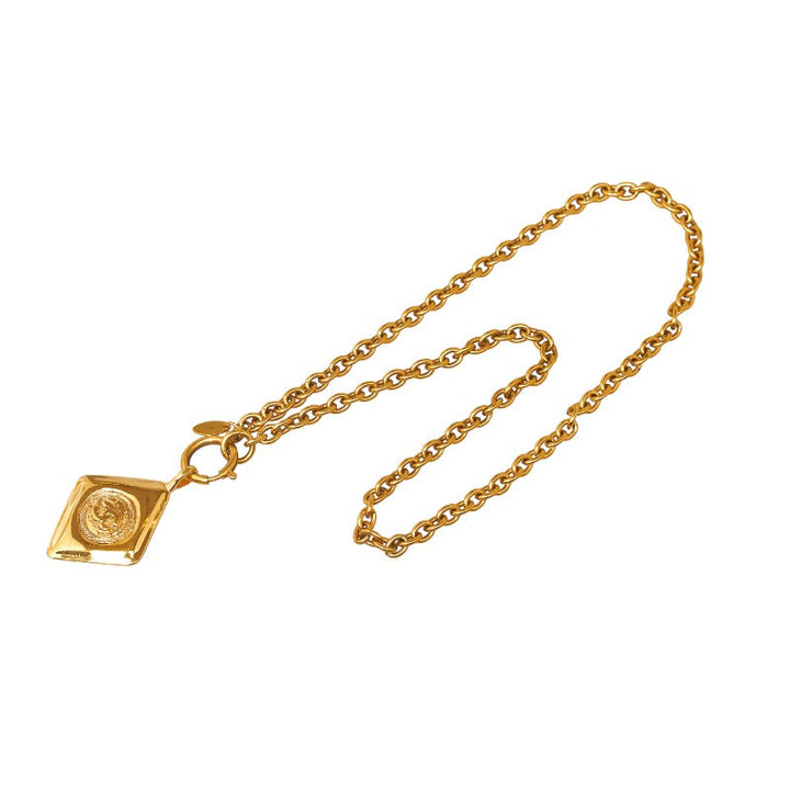 Top Quality Chanel Vintage Cocomark Diamond Collar Gold  Ladies Chanel