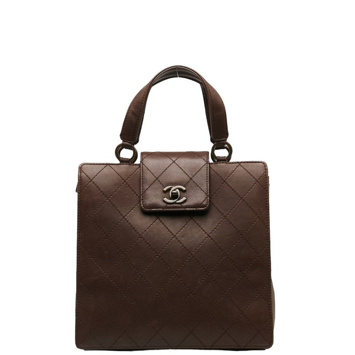 Top Quality Chanel Coco Matrasse Handbag Brown Leather  Chanel
