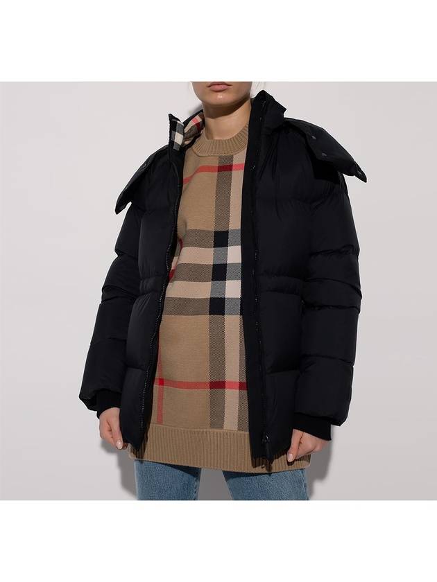 Burberry Detachable Hooded Nylon Padding Black