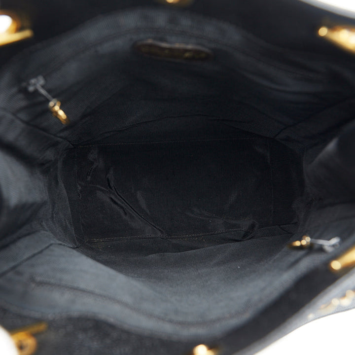 Top Quality Chanel Coca-Cola Handbags Black Gold Matt Caviar   Chanel