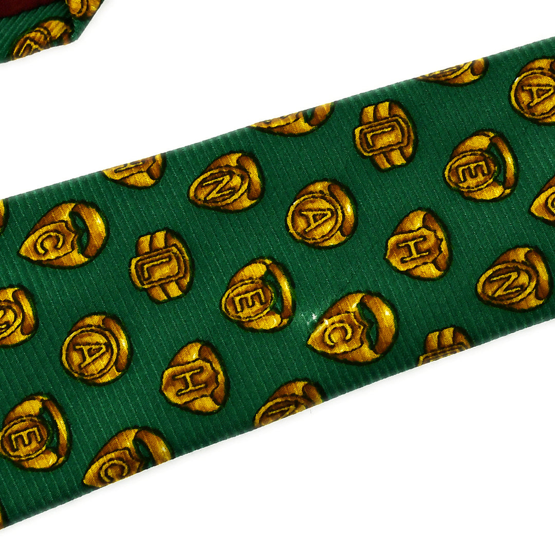 Top Quality Chanel Neck Tie Green Small New