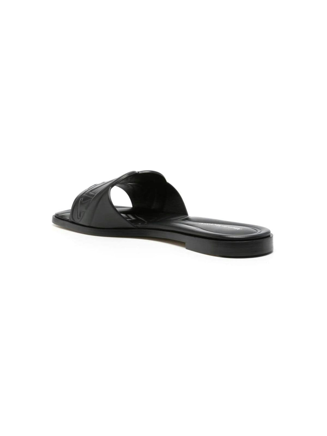 SEAL LEATHER FLAT SANDALS