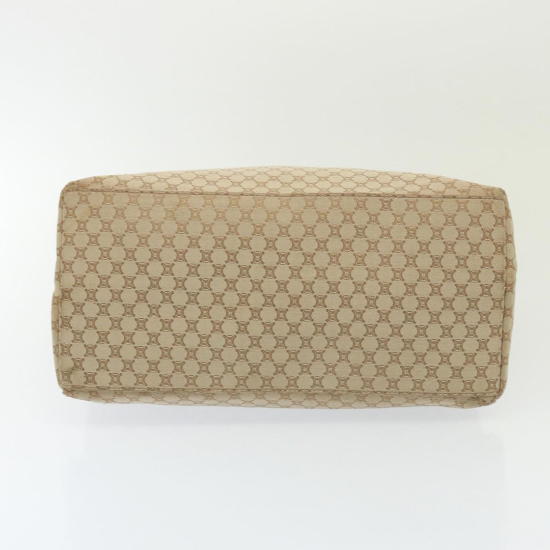 Celine Macadam Canvas Shoulder Bag Beige Auth 78082