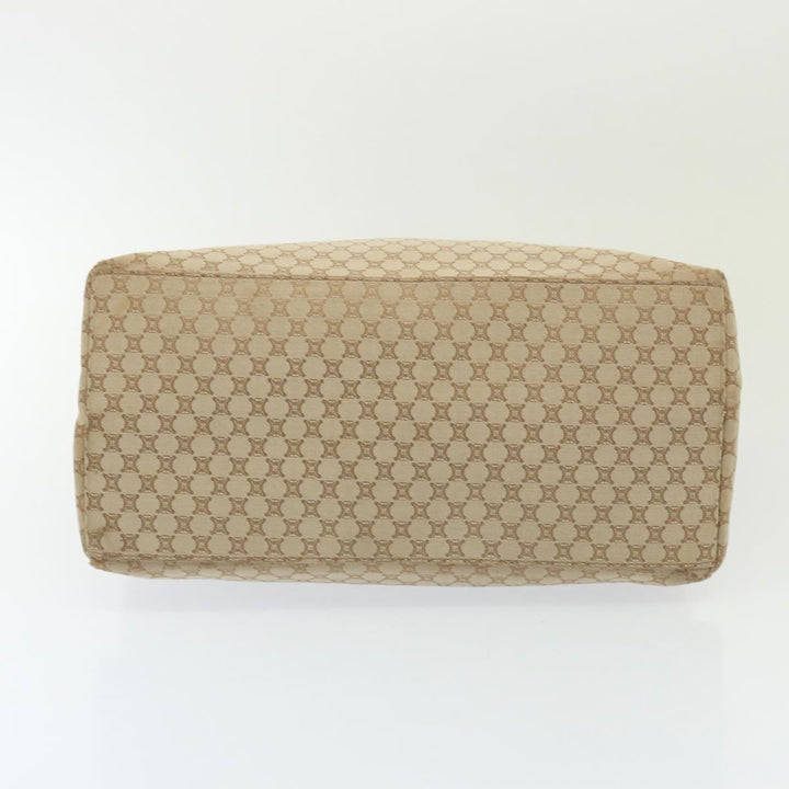 Celine Macadam Canvas Shoulder Bag Beige Auth 78082