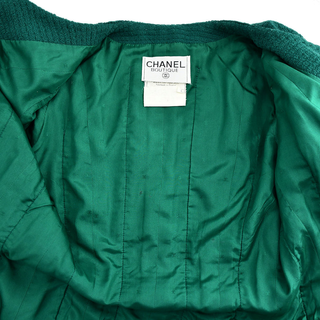 Top Quality Chanel Double Breasted Jacket Green 23 #40