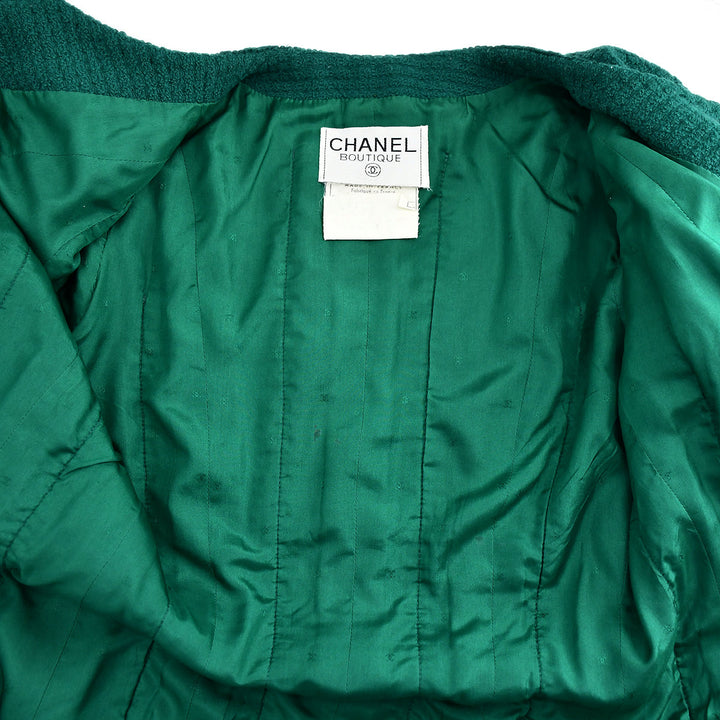 Top Quality Chanel Double Breasted Jacket Green 23 #40