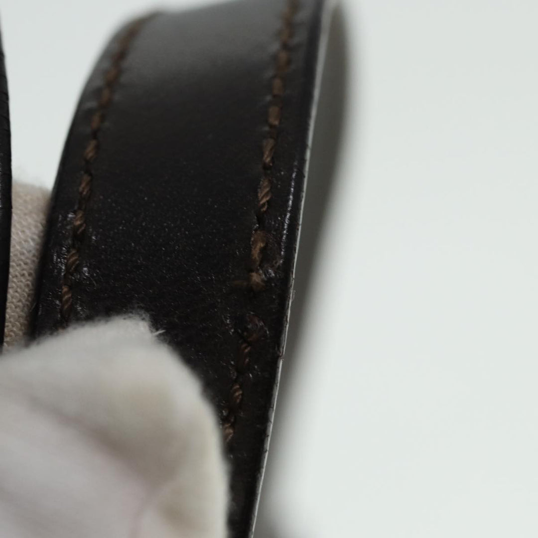 Celine C Macadam Canvas Hand Bag White Auth 78219