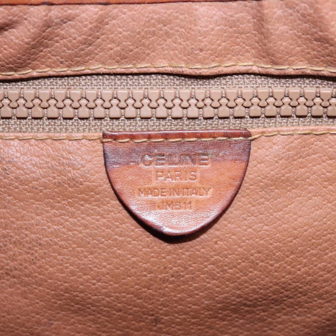 Celine Macadam Canvas Shoulder Bag Beige  78224