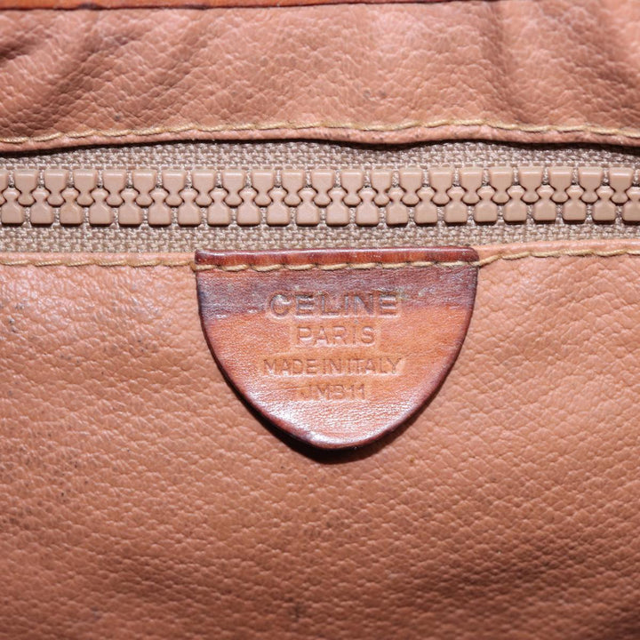 Celine Macadam Canvas Shoulder Bag Beige  78224