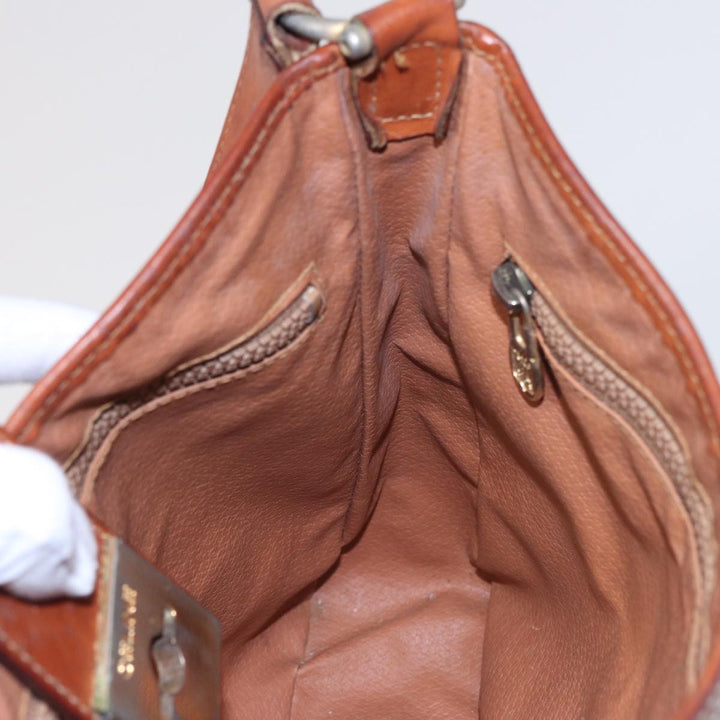 Celine Macadam Canvas Shoulder Bag Beige  78224