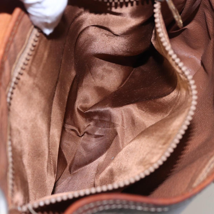 Celine Macadam Canvas Shoulder Bag Beige  78224