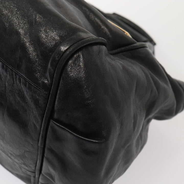 Chloe Etel Hand Bag Leather 2way Black 78290