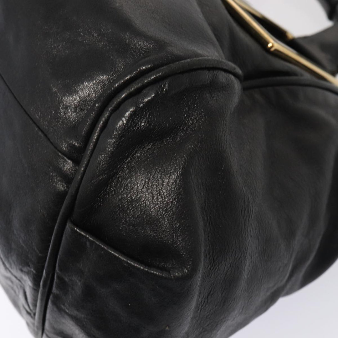 Chloe Etel Hand Bag Leather 2way Black 78290