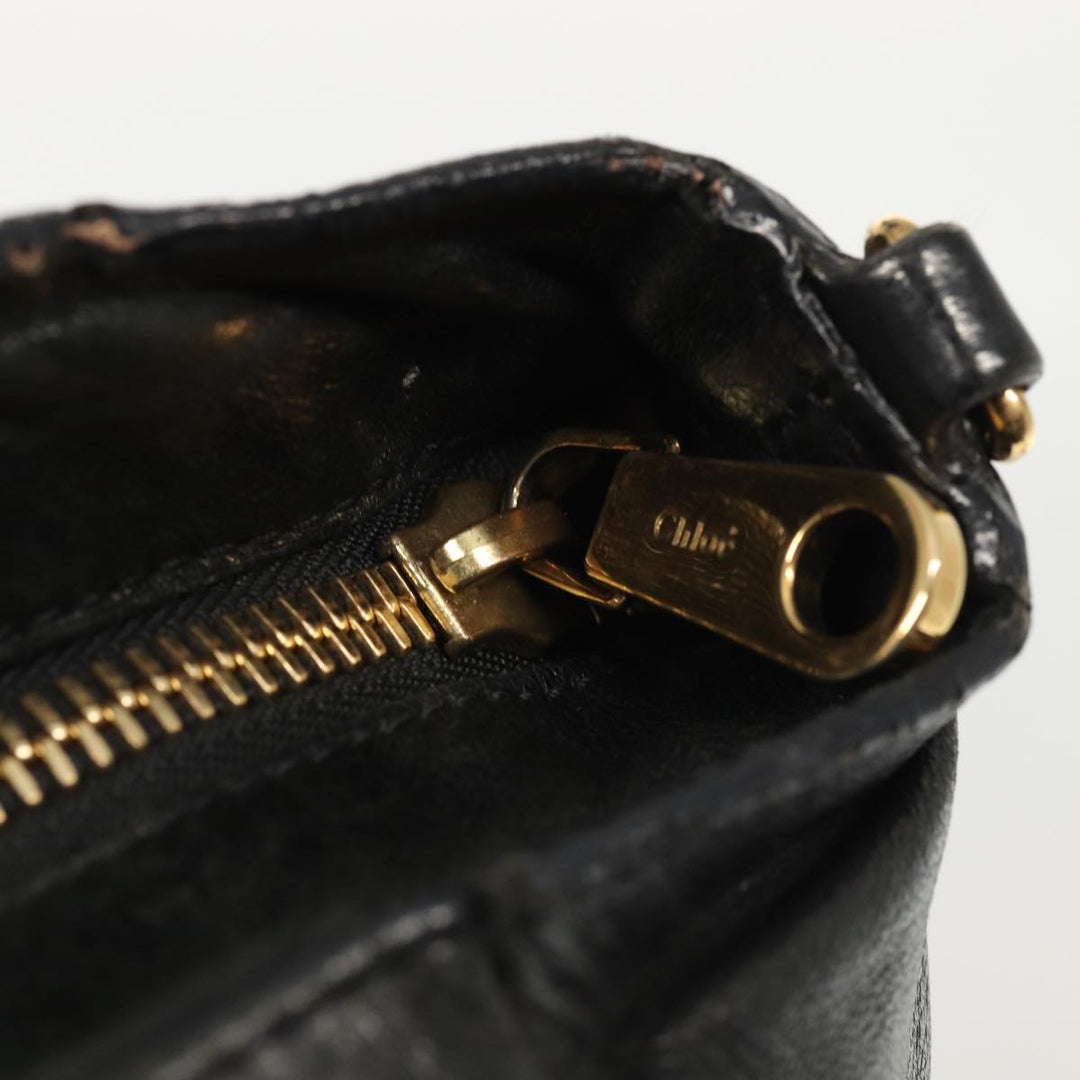 Chloe Etel Hand Bag Leather 2way Black 78290