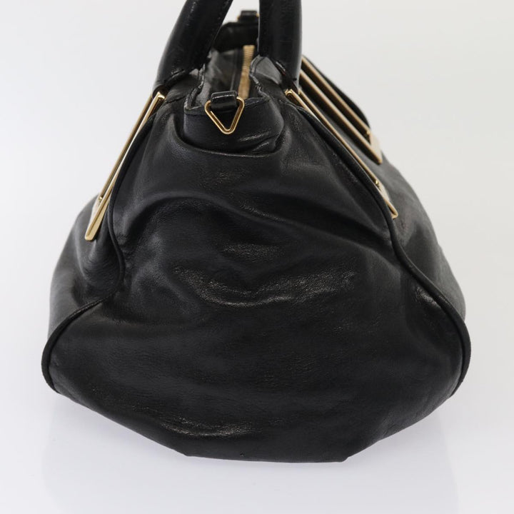 Chloe Etel Hand Bag Leather 2way Black 78290