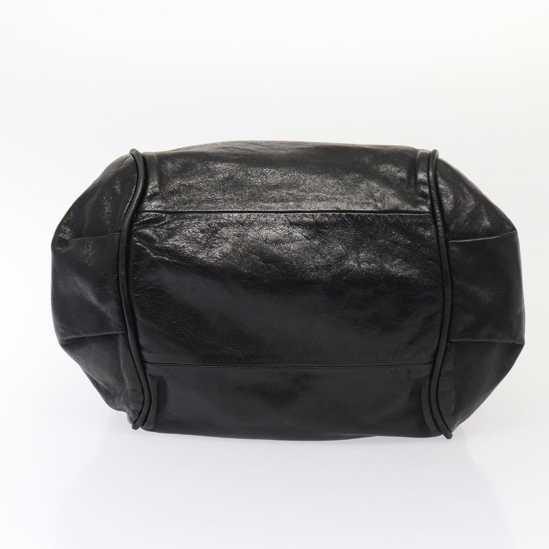 Chloe Etel Hand Bag Leather 2way Black 78290